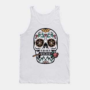 Mexican ornament skull Tank Top